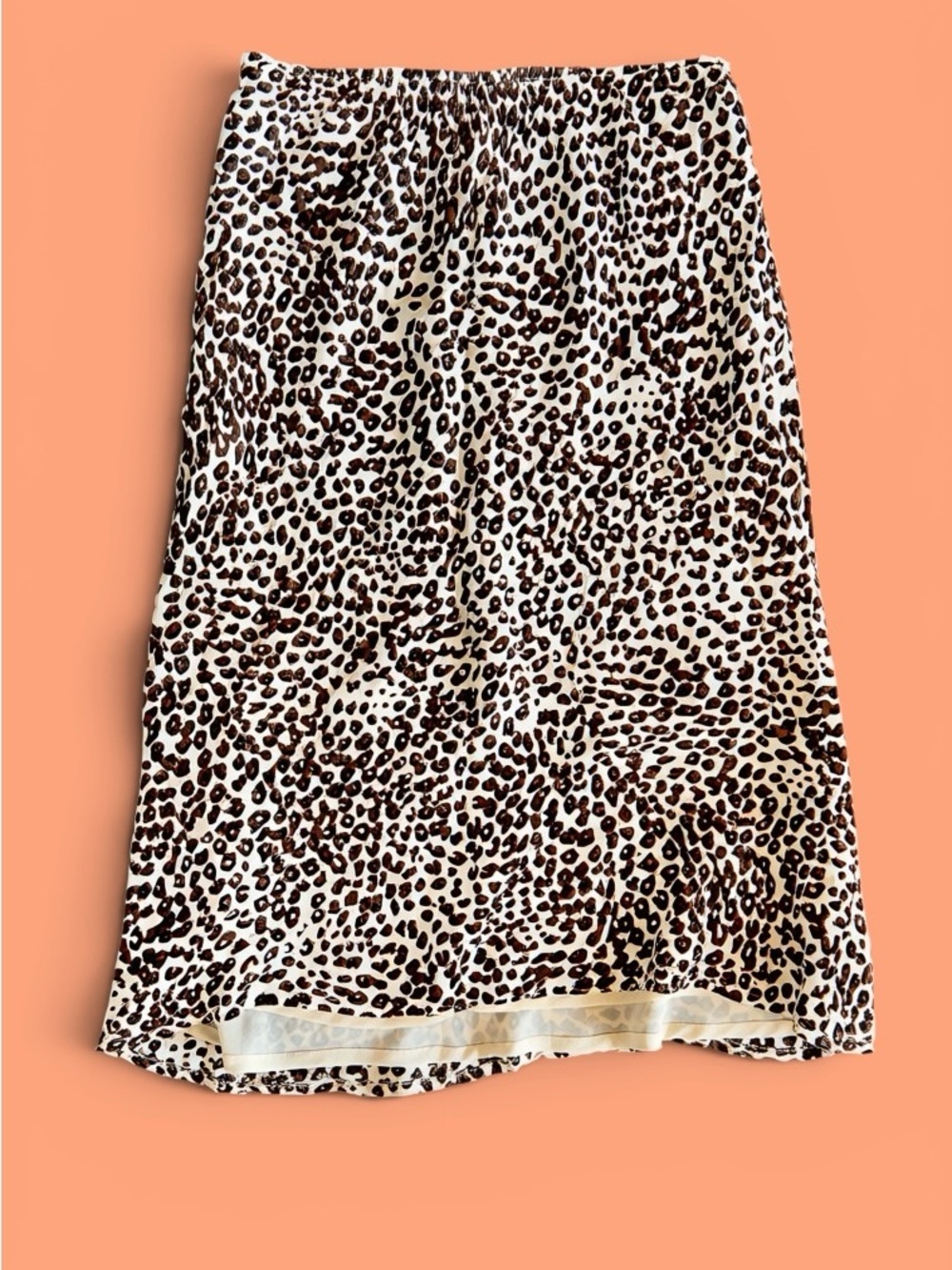 Lucky Brand Leopard-Print Midi Skirt in Cream, Brown & Black